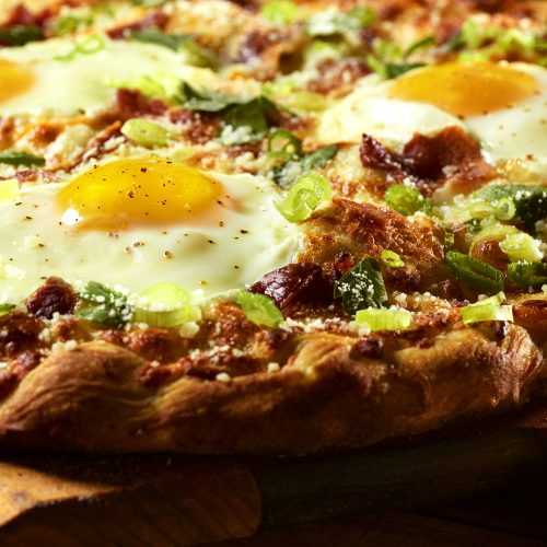 Bacon & Egg Pizza PS