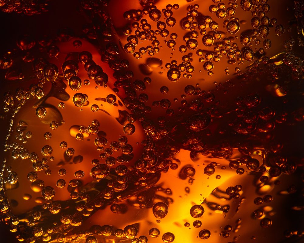Cola-Bubbles photo by Jens Johnson Photography. Premium food, beverage, and product photography for Connecticut and New York.