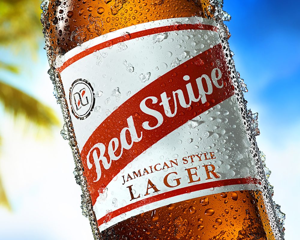 Red Stripe Beer photo by Jens Johnson Photography. Premium food, beverage, and product photography for Connecticut and New York.