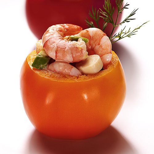 NY_CT_shrimp stuffed tomatoes_ banana chip_seafood_jens johnson_photographer_food