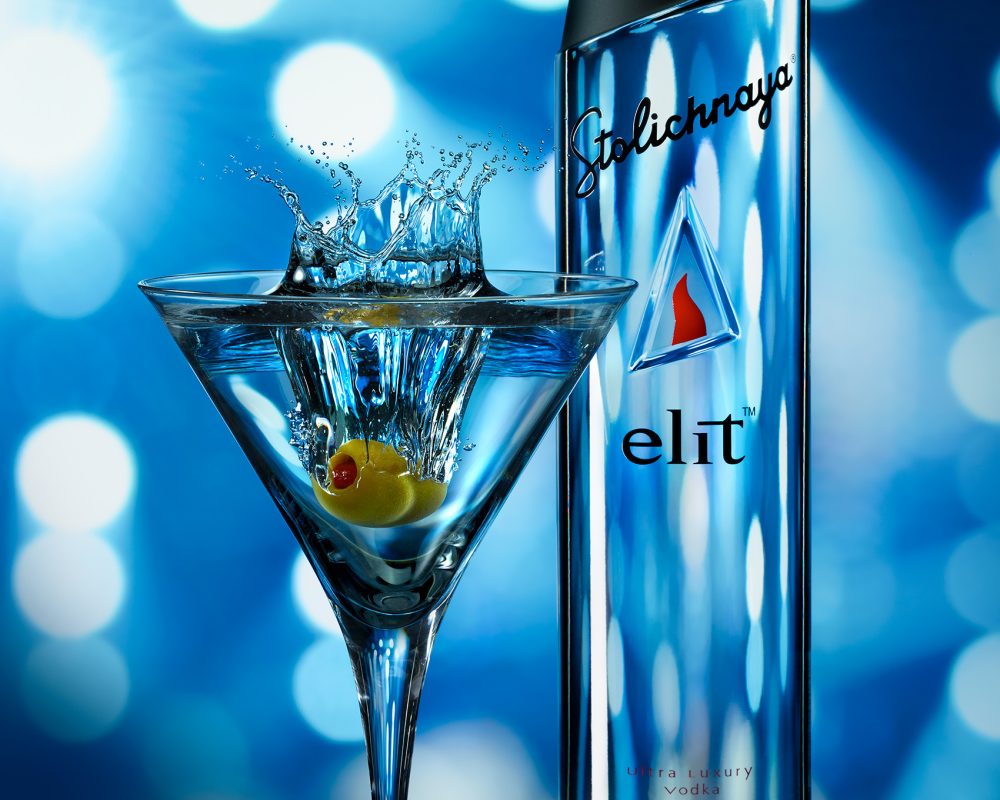 Stoli Eilt Martini by Jens Johnson Photography. Premium food, beverage, and product photography for Connecticut and New York.